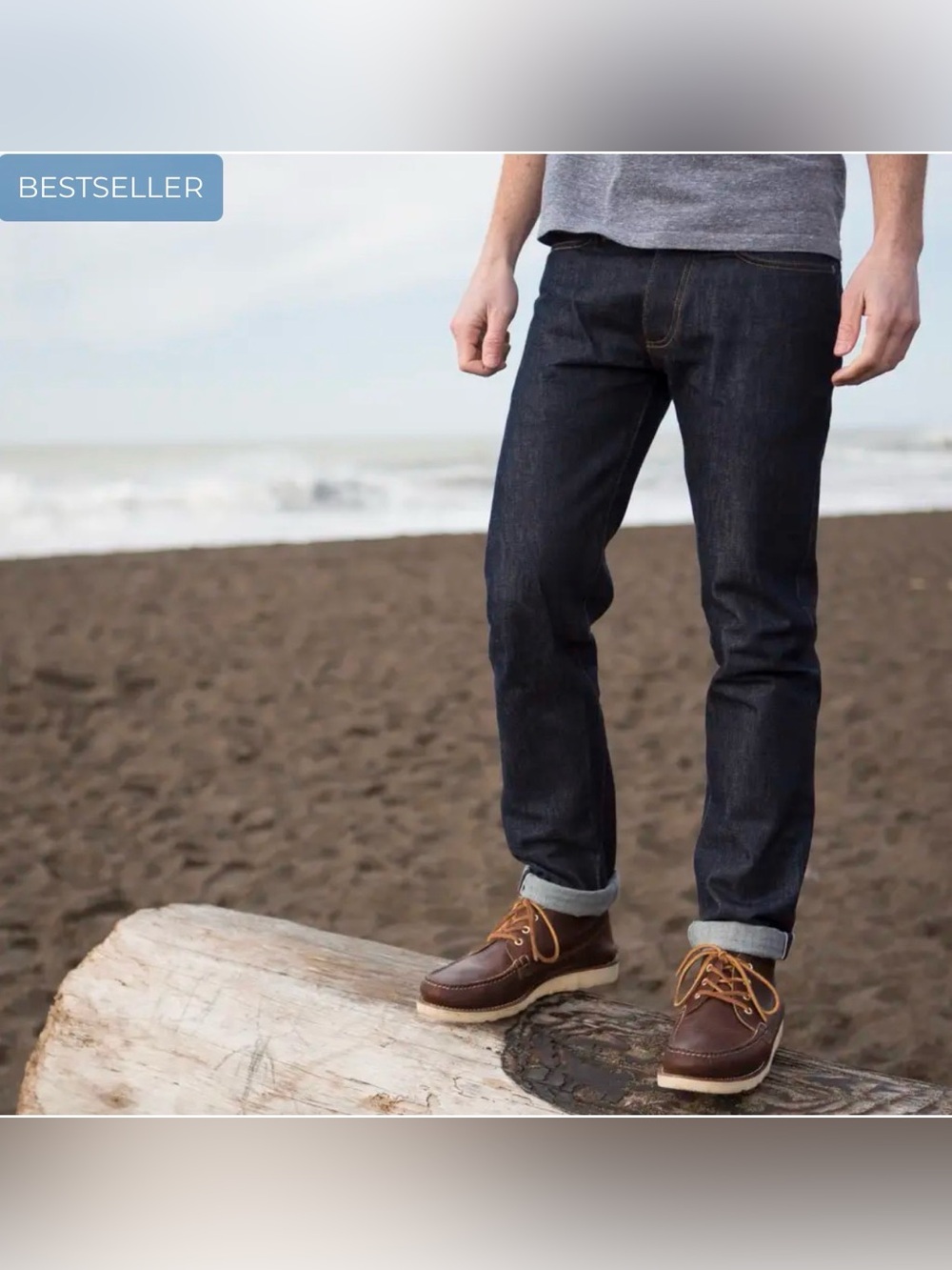 GUSTIN California Straight #172 Raw Selvedge Jeans - 34 x 36